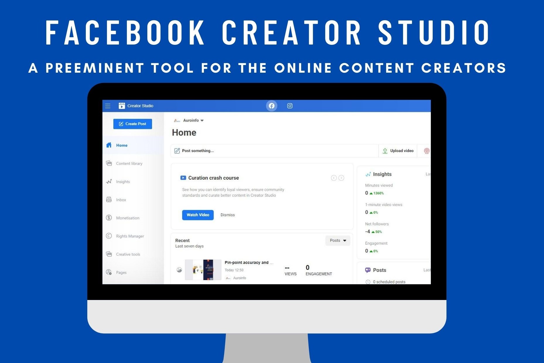 Schedule posting social media pakai Facebook Creator Studio